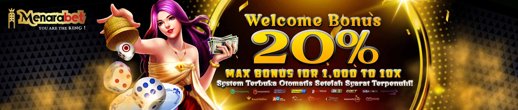 Promosi welcome bonus Menarabet